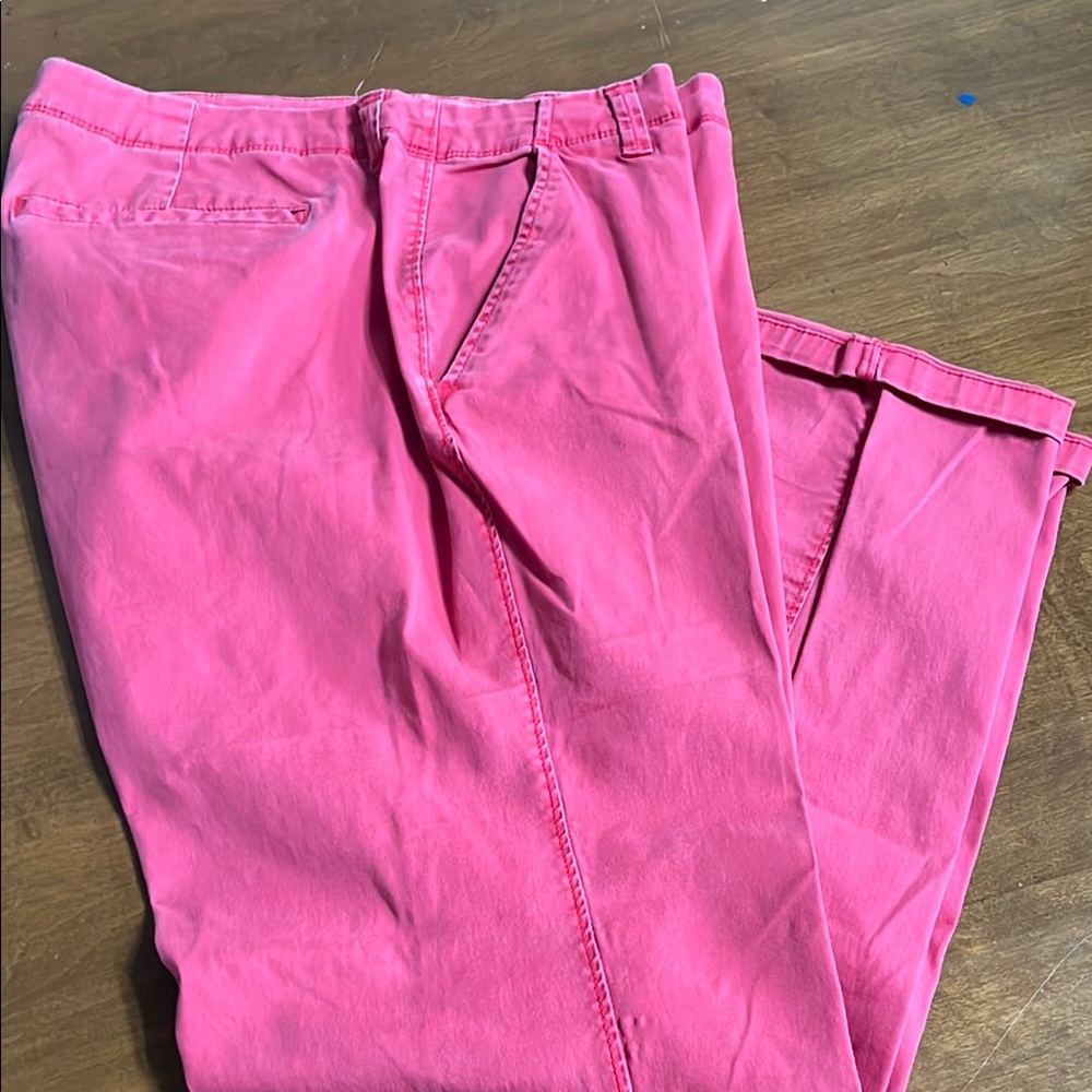 Old Navy Pink Capris Cotton Blend Classic Fit